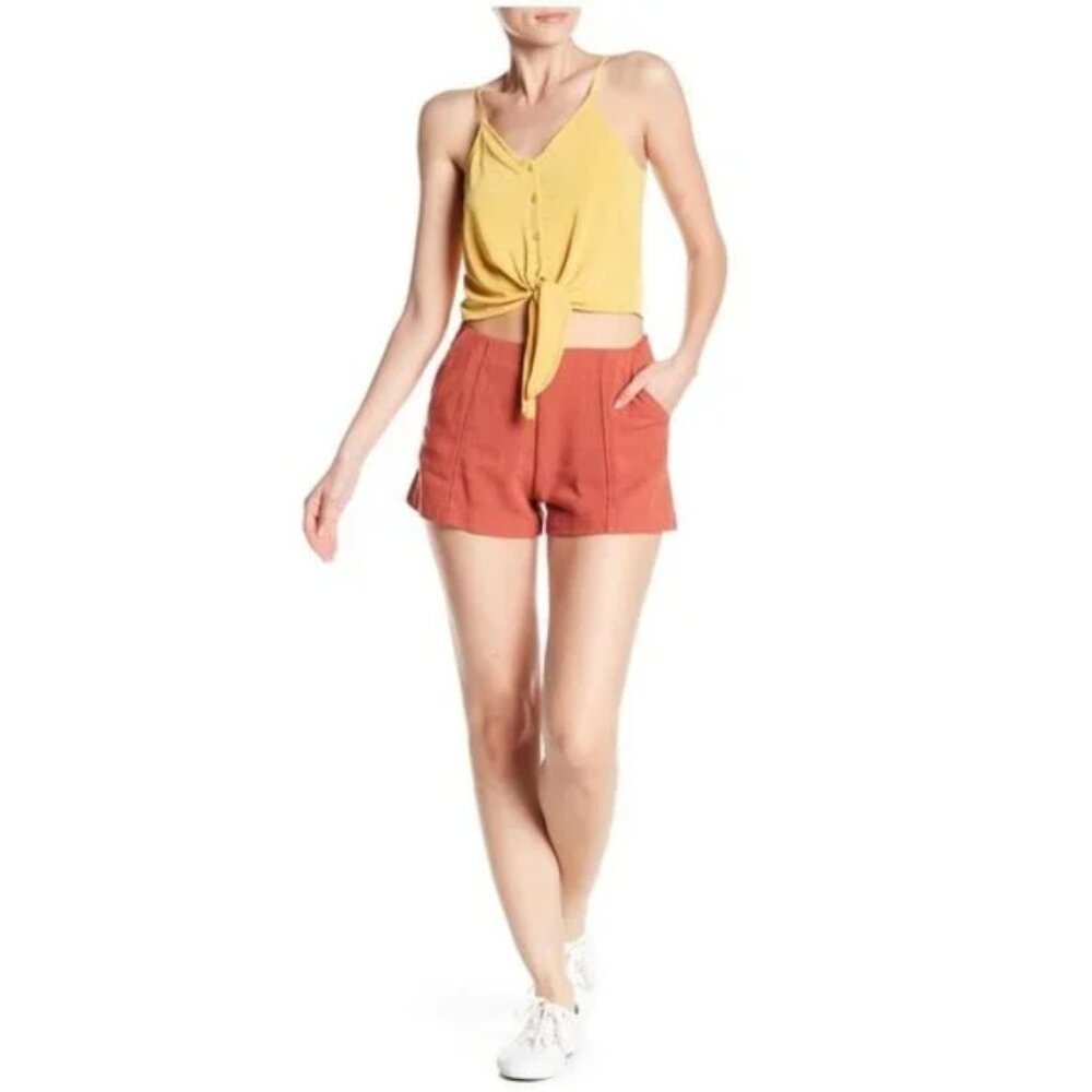 GOOD LUCK GEM Solid Woven Shorts